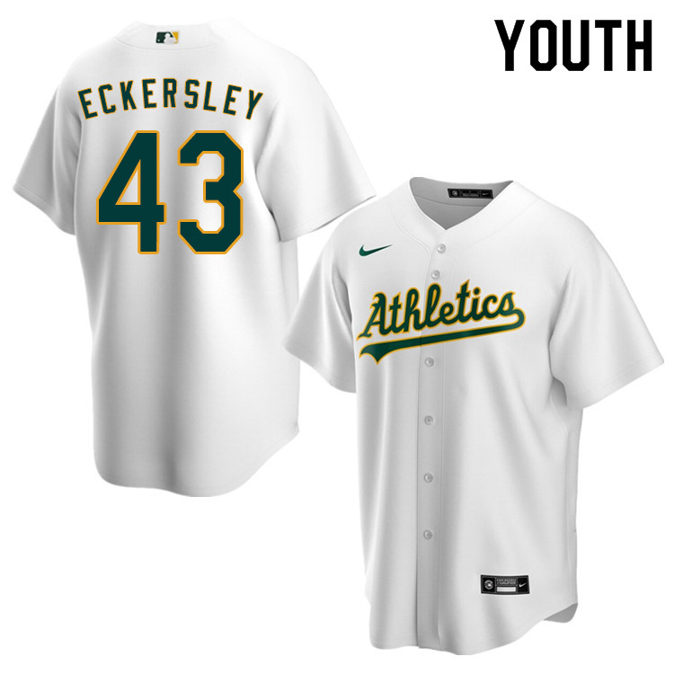 Nike Youth #43 Dennis Eckersley Oakland Athletics Baseball Jerseys Sale-White